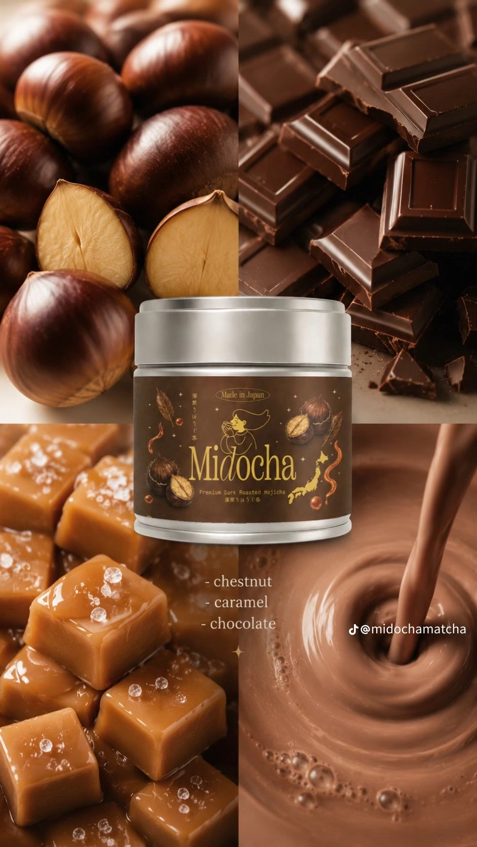 MIDOCHA- HOJICHA DARK ROATS